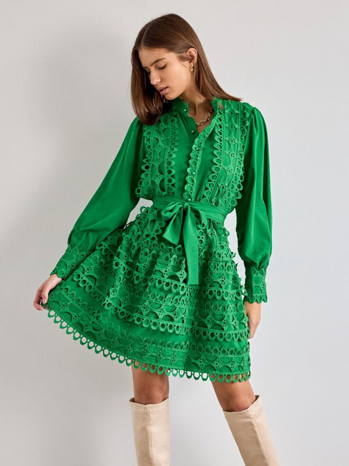 Zelené šaty Erina