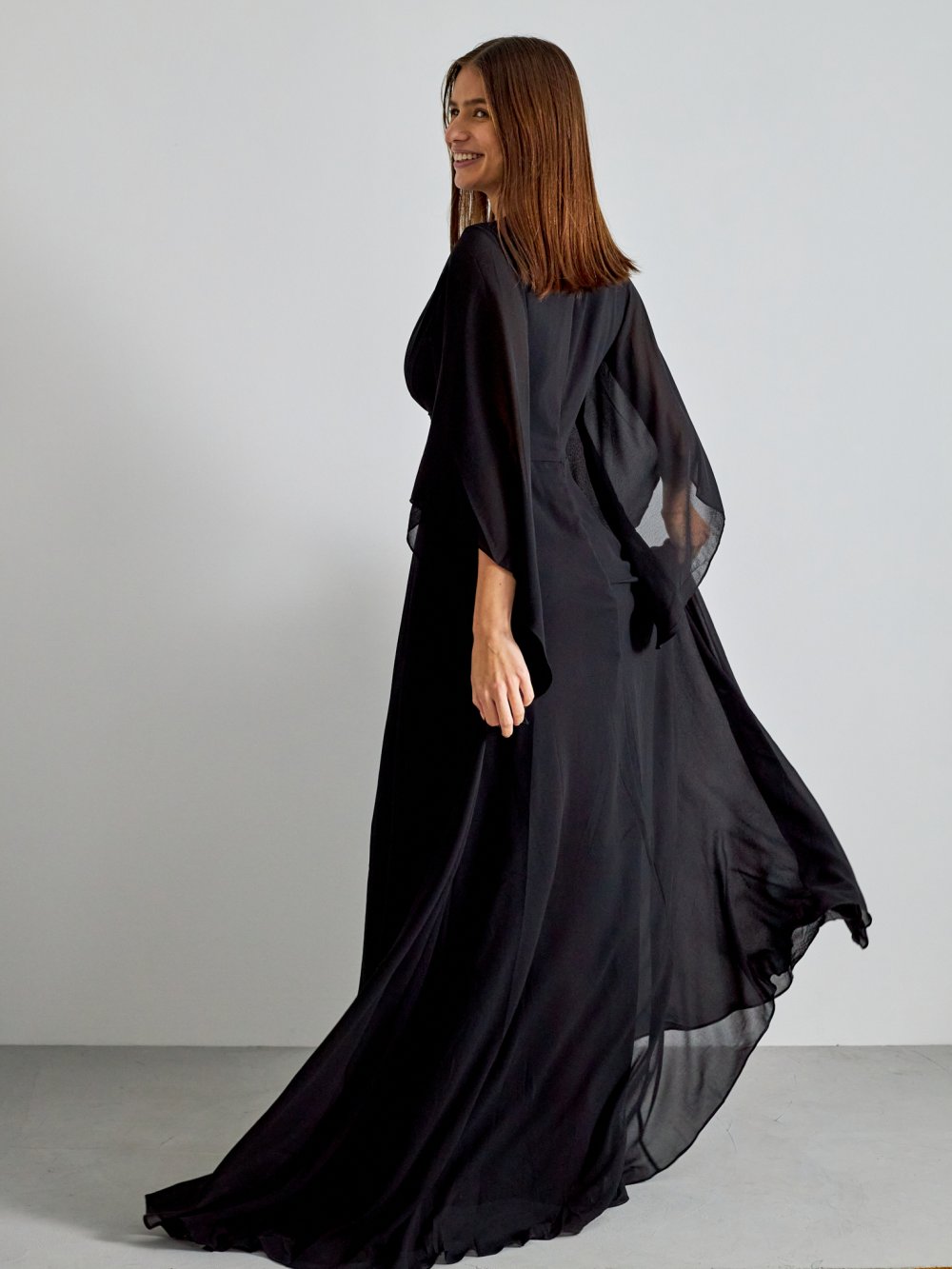 Čierne spoločenské šaty Marthe