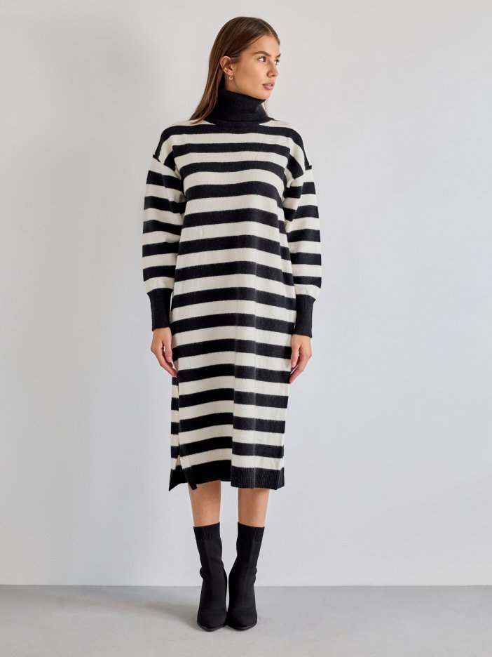 Black-white striped dress Jessa