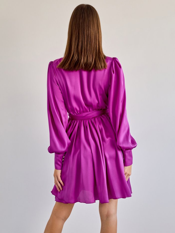 Fialovo-ružové šaty Francesca