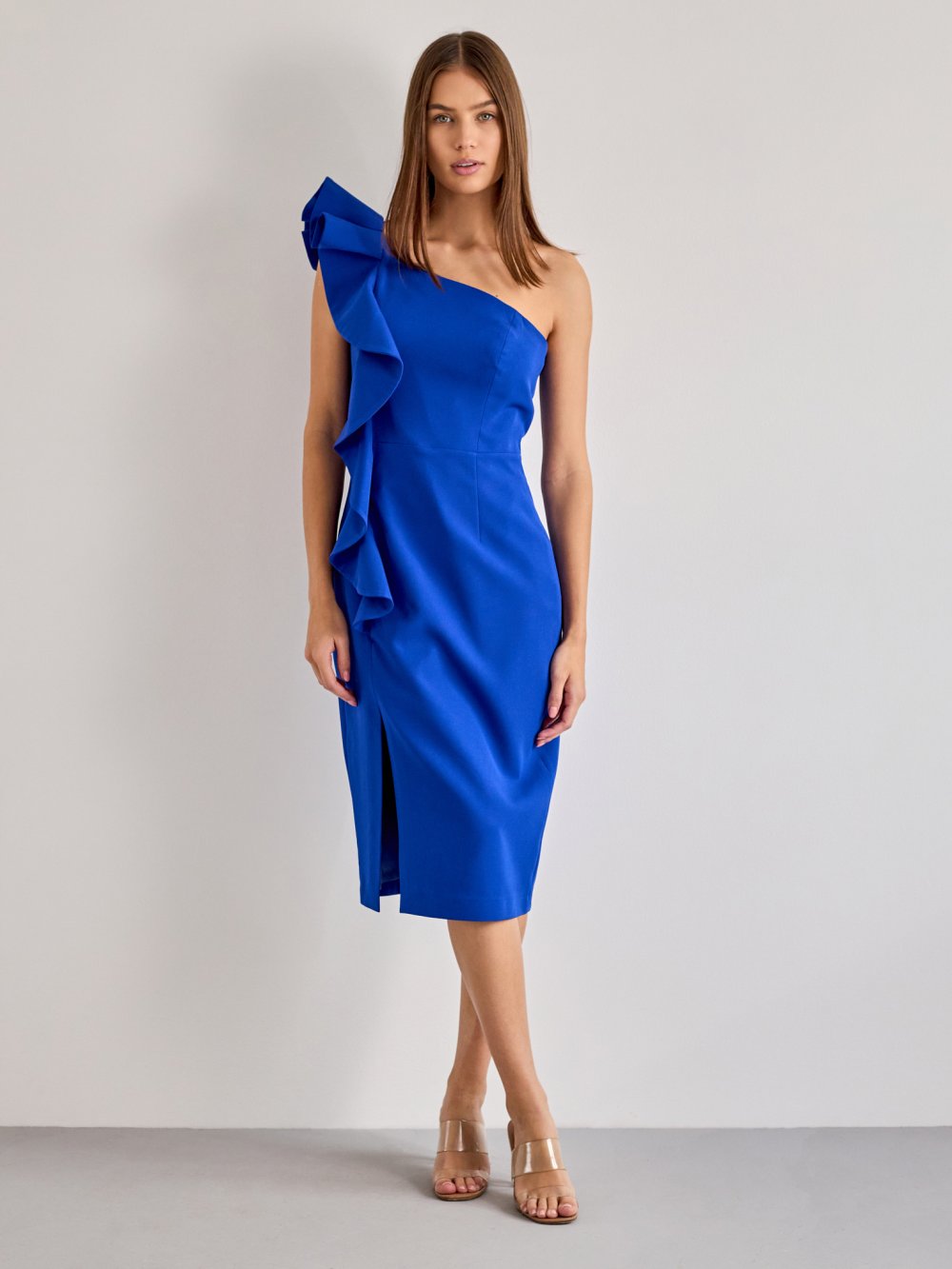 Modré šaty Evita