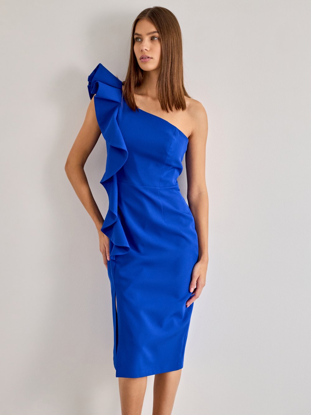 Modré šaty Evita