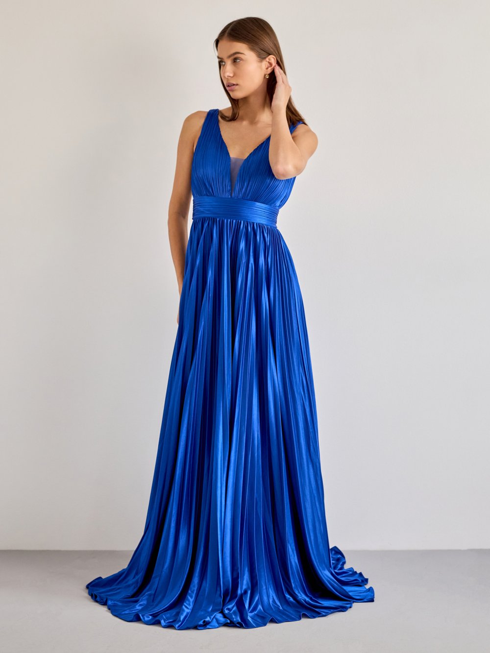 Modré spoločenské šaty Selene