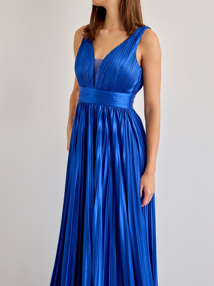 Modré společenské šaty Selene