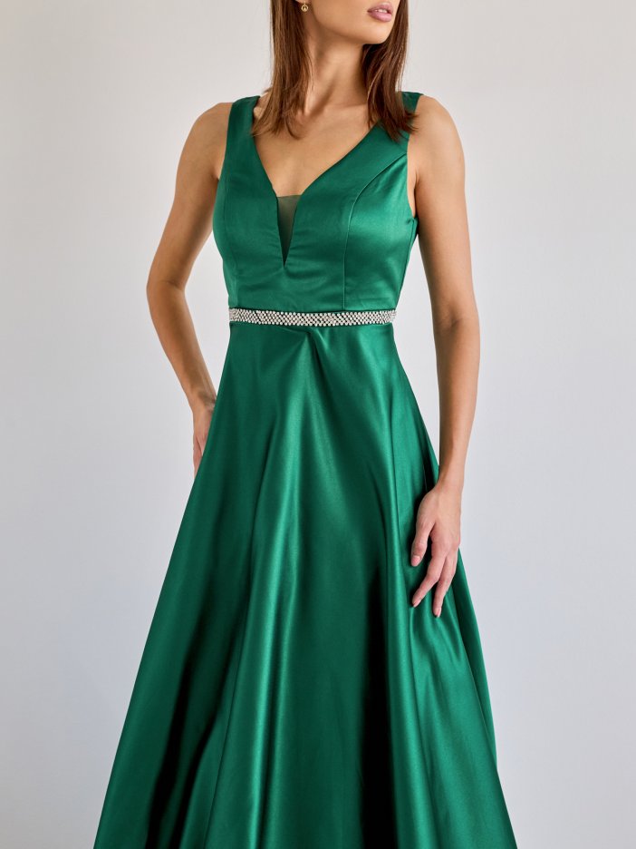 Zelené spoločenské šaty Brigitte