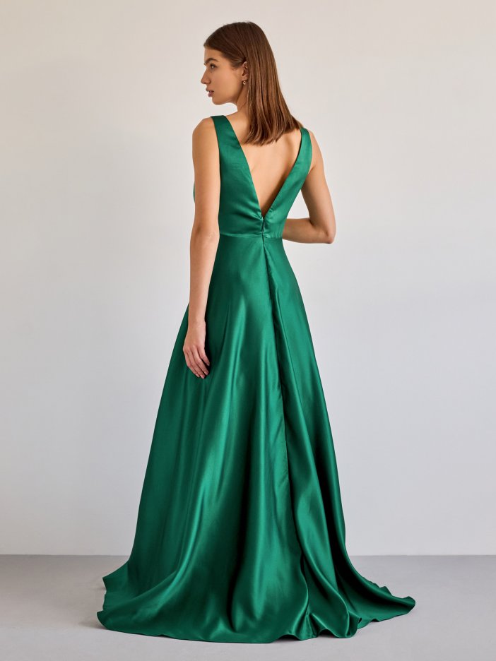 Zelené spoločenské šaty Brigitte