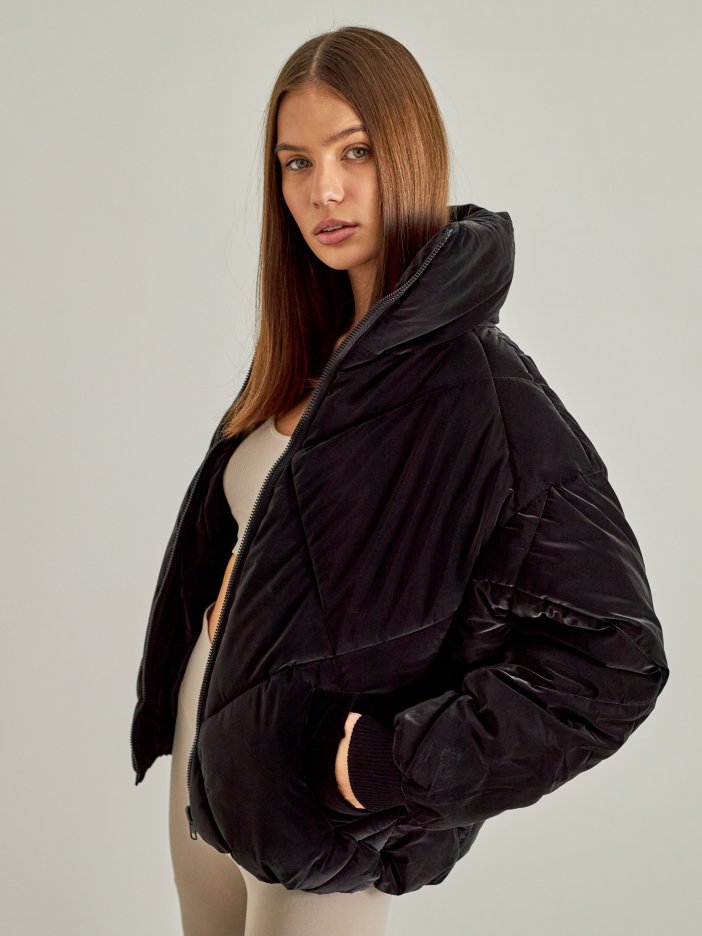 Black winter puff jacket Loya