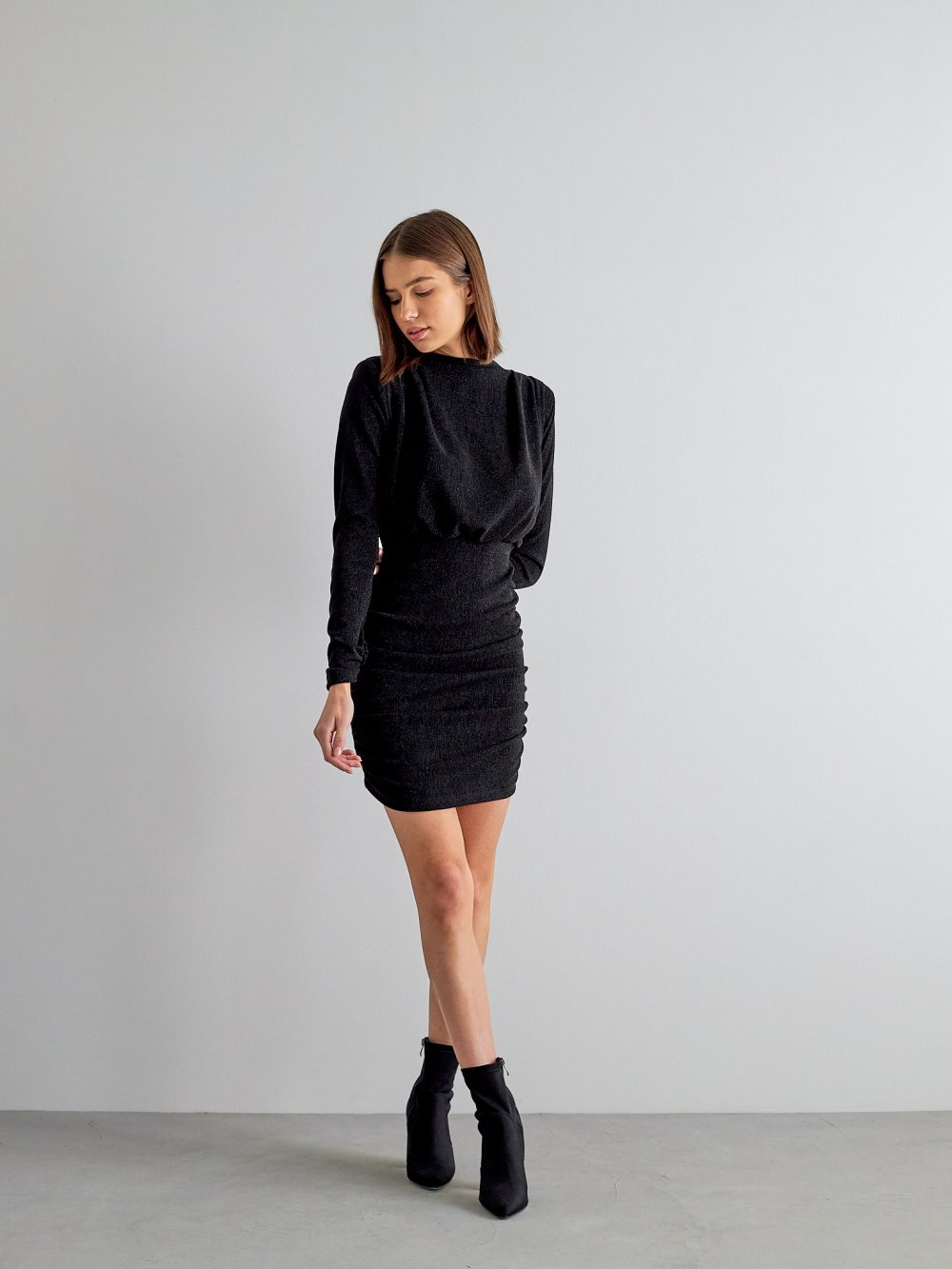 Černé třpytivé šaty Macy