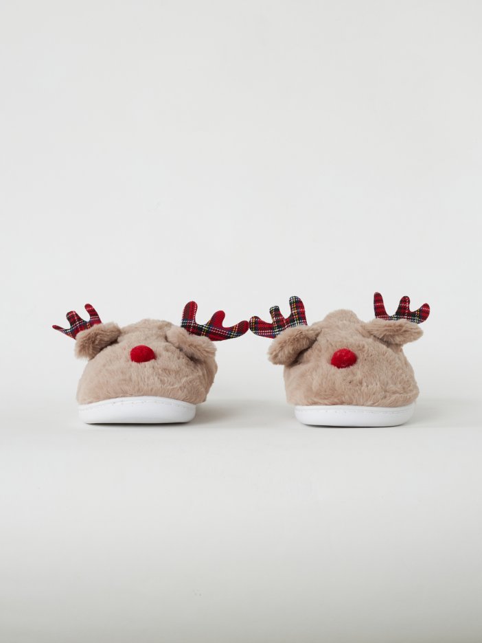 Hnedé papuče Reindeer