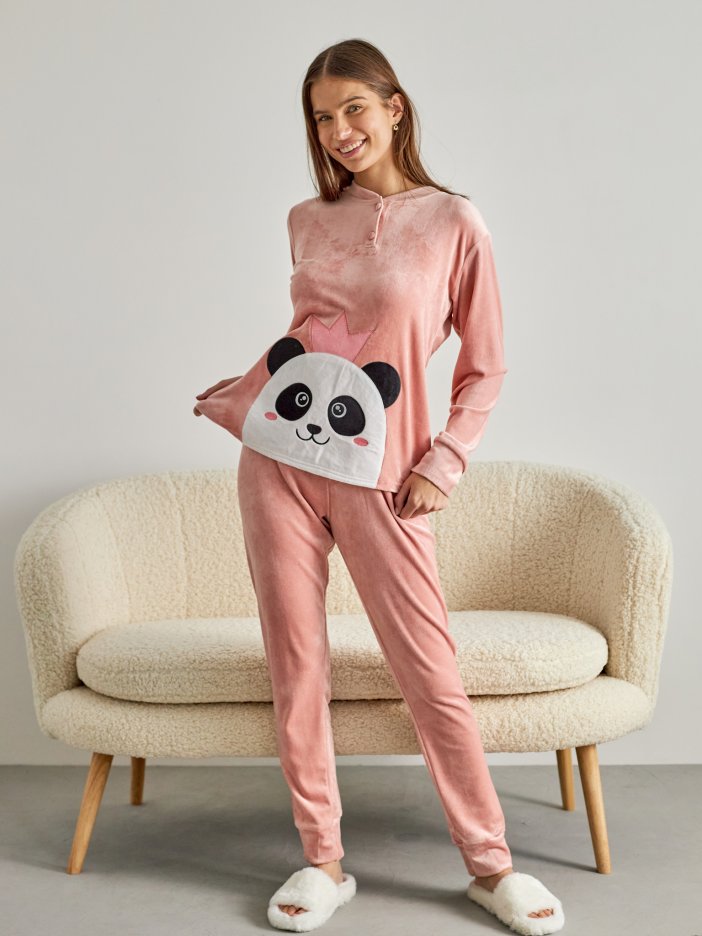 Ružové pyžamo Panda