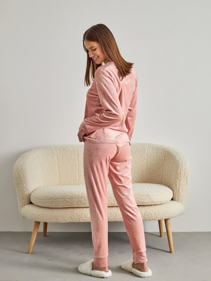 Růžové pyžamo Panda