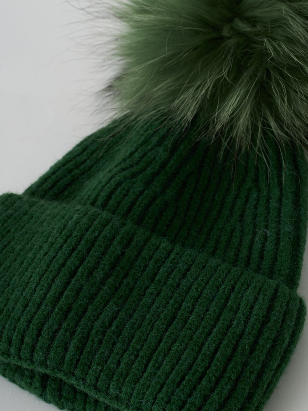 Zelená pletená zimní čepice Marly