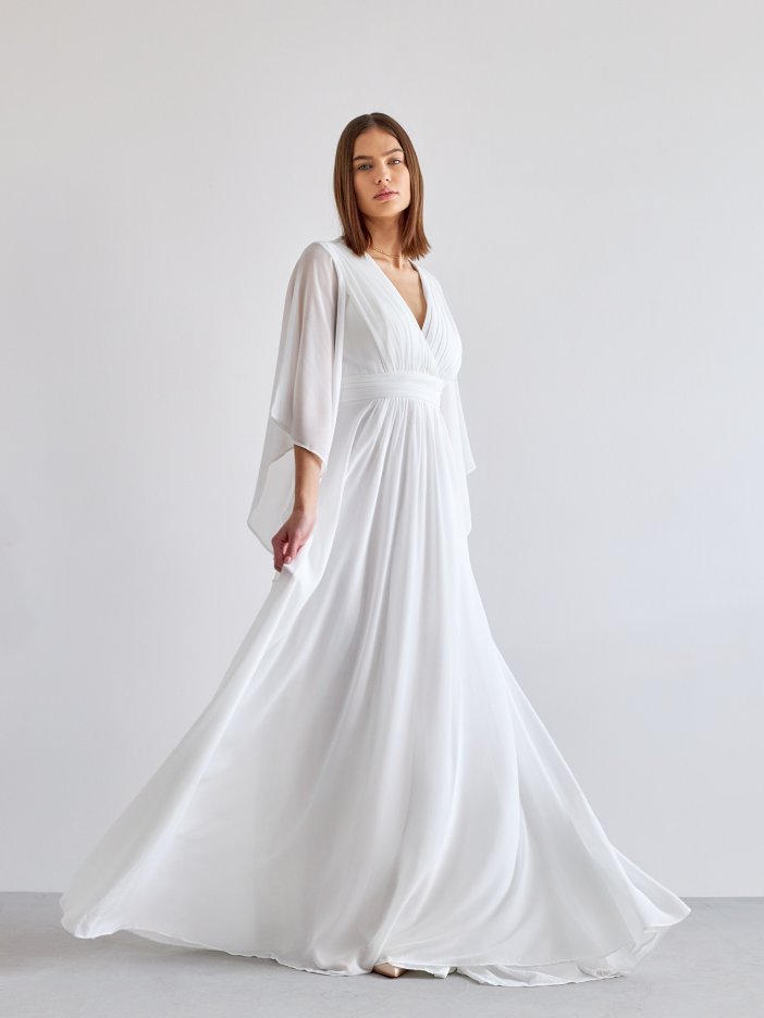 Biele spoločenské šaty Marthe