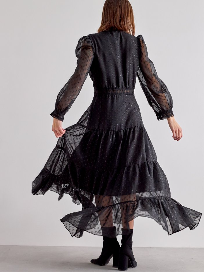 Černé maxi šaty Galina