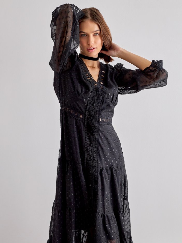 Black maxi dress Galina