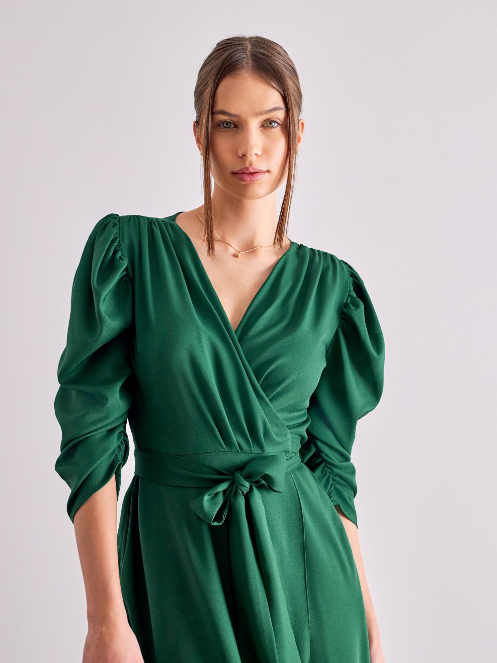 Tmavě zelené šaty Ava