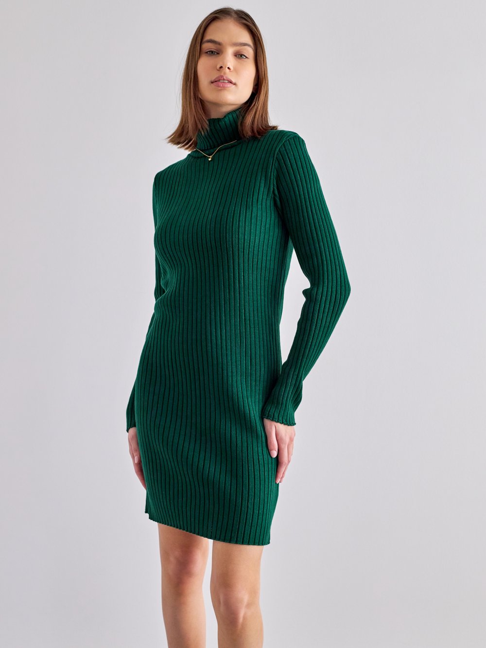 Zelené pletené šaty Cornelia