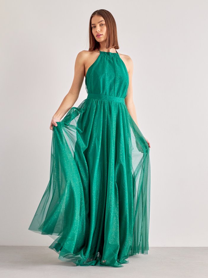 Zelené společenské šaty Ola