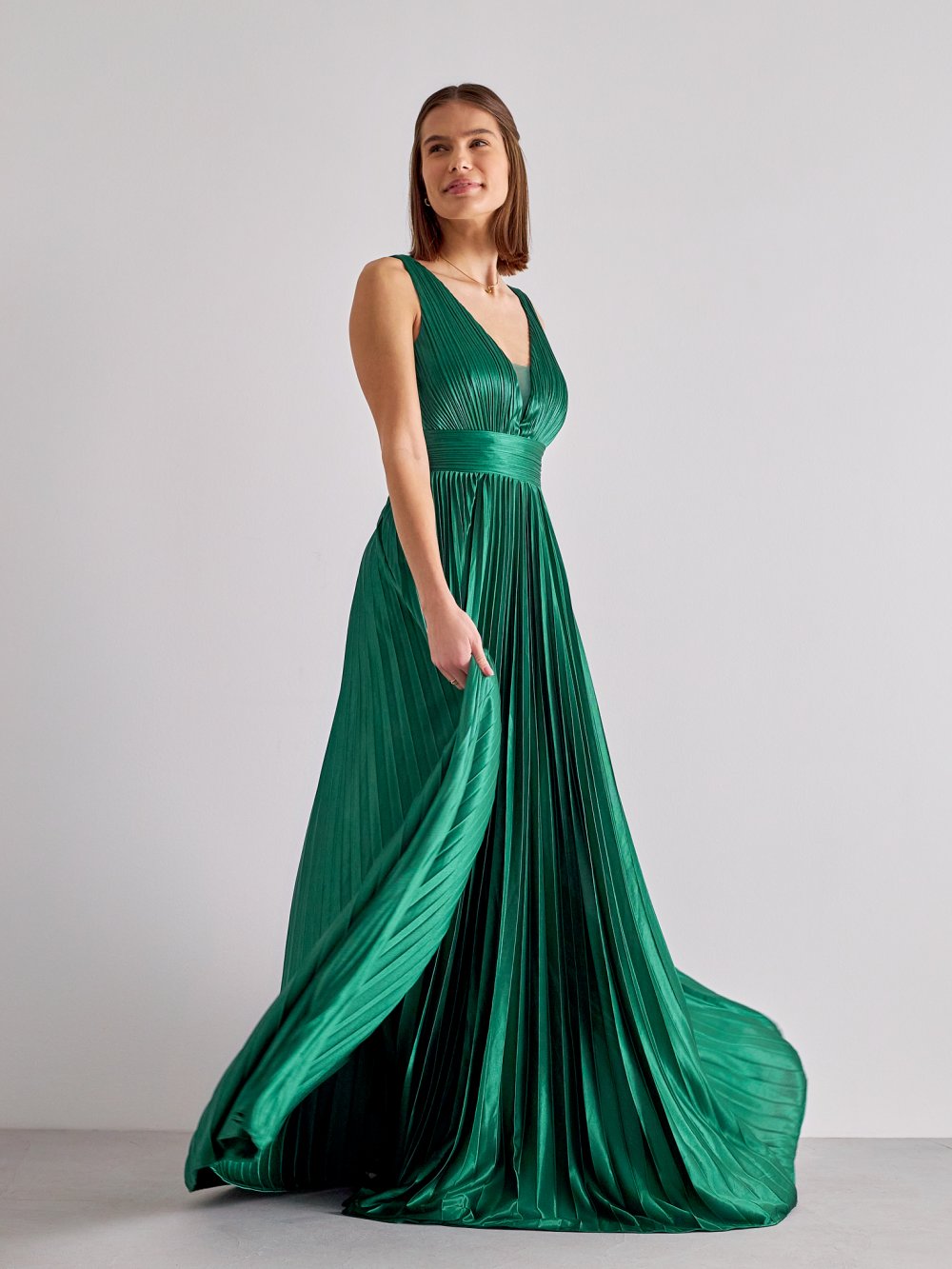 Zelené společenské šaty Selene
