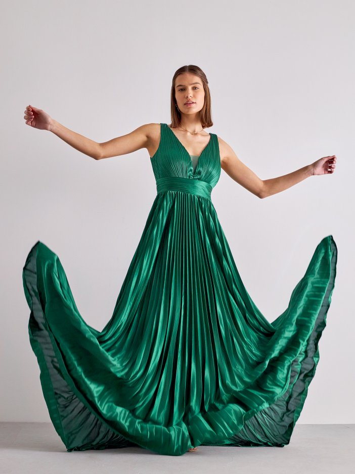 Zelené společenské šaty Selene