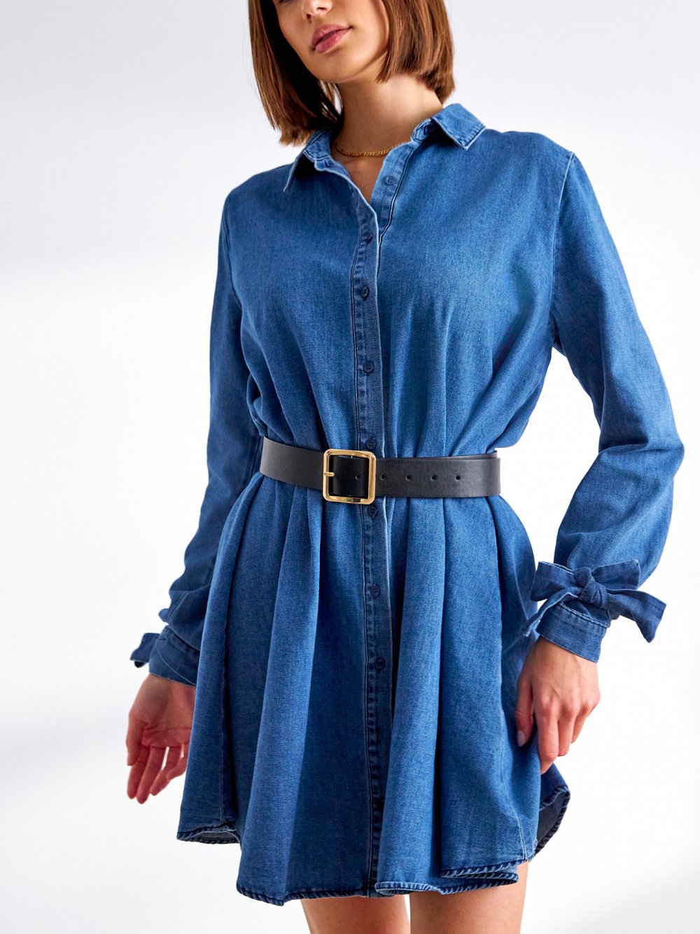 Modré džínové šaty Darya