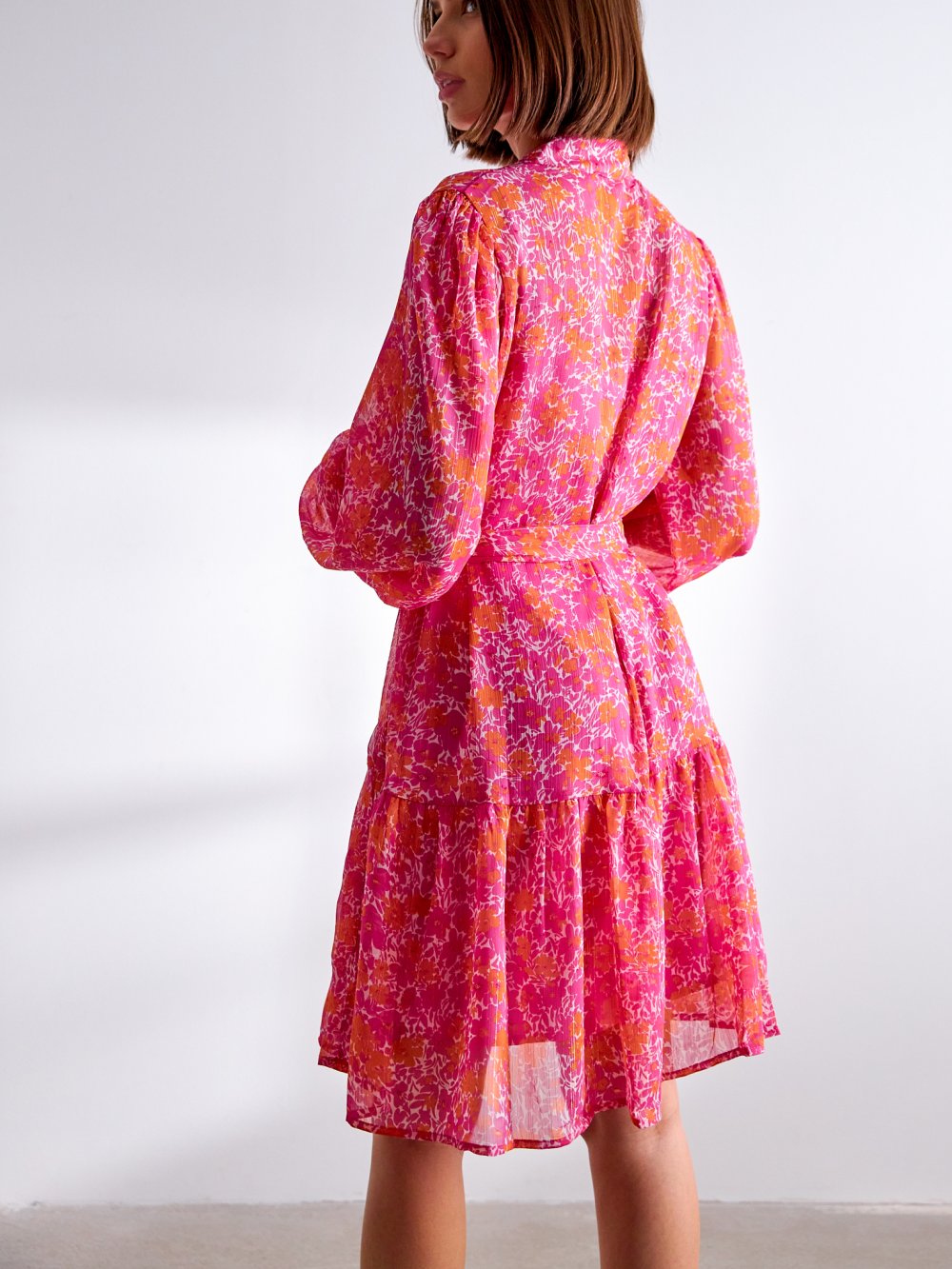 Ružové vzorované šaty Inya