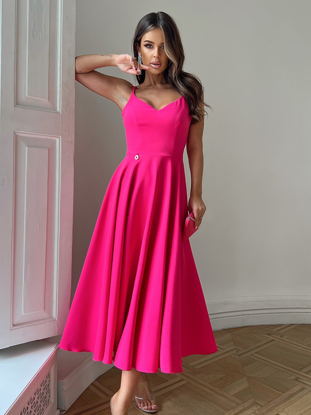 Růžové společenské šaty Annis