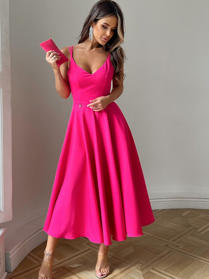 Ružové spoločenské šaty Annis