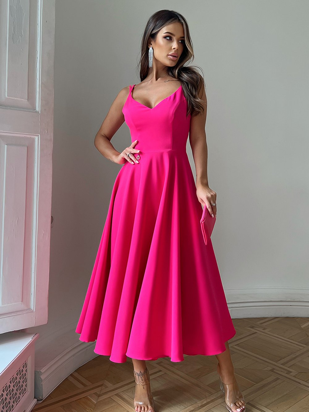 Růžové společenské šaty Annis