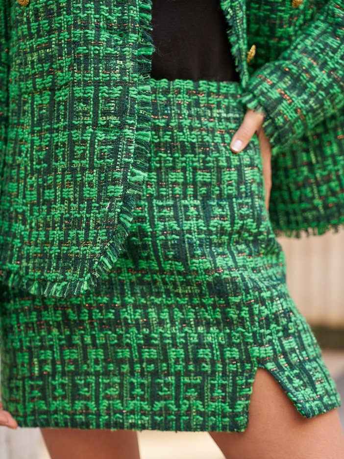 Zelená sukňa Perrie