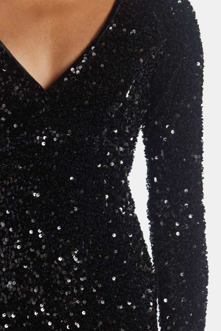 Black glitter dress Natea