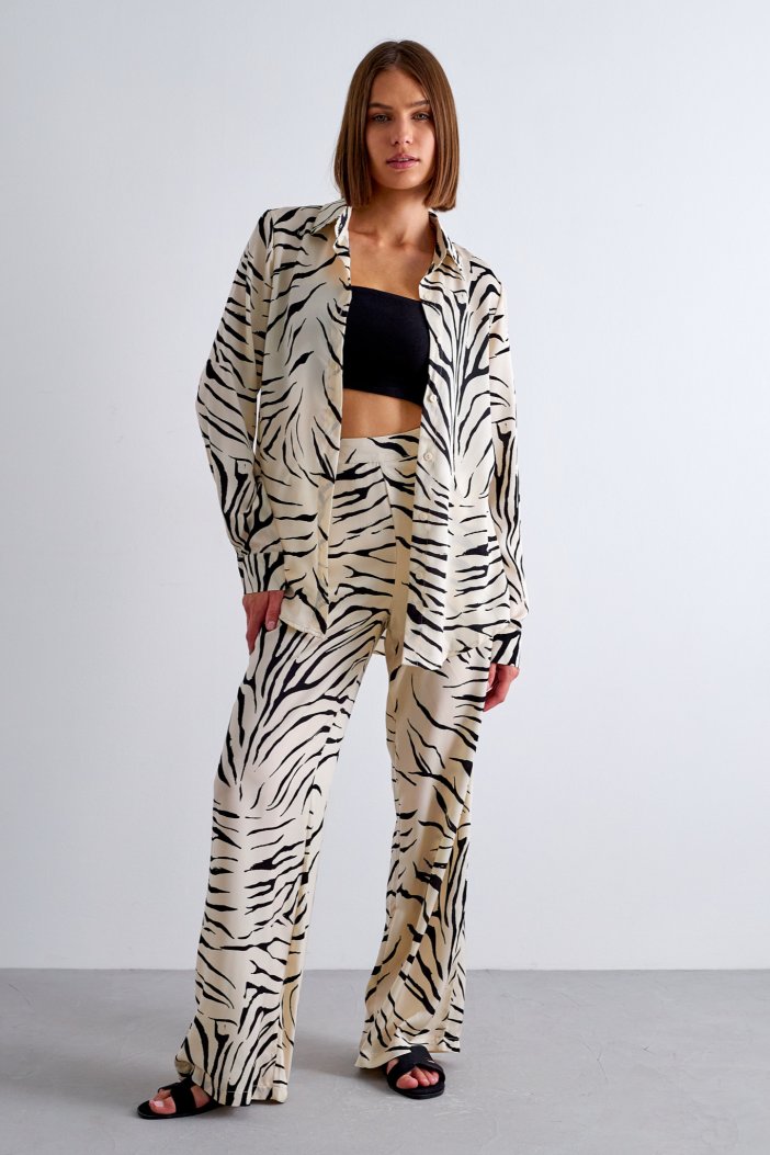Zebra patterned shirt