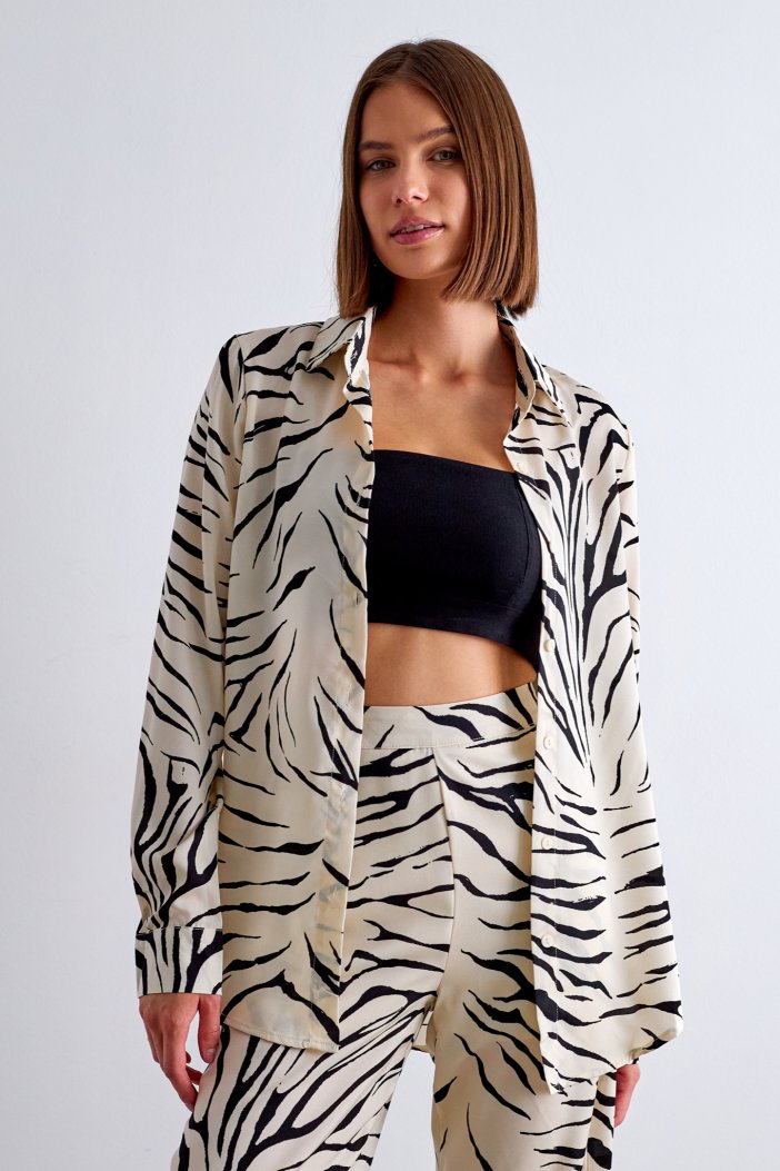 Zebra patterned shirt