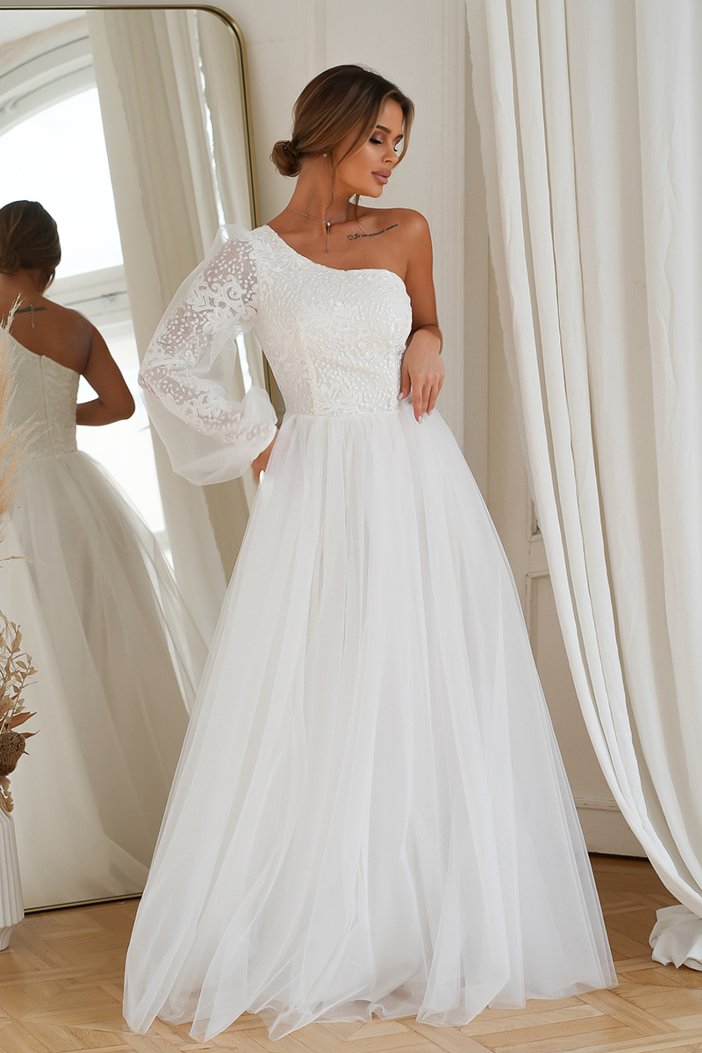 Biele svadobné šaty Lorena