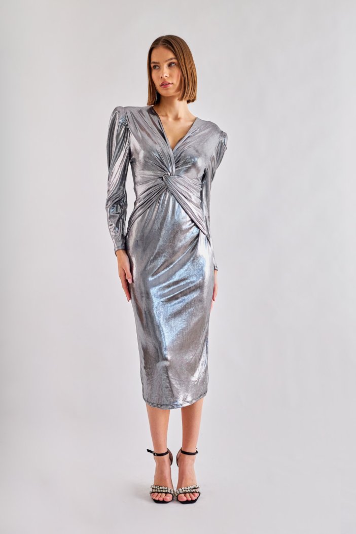 Lucyne silver dress