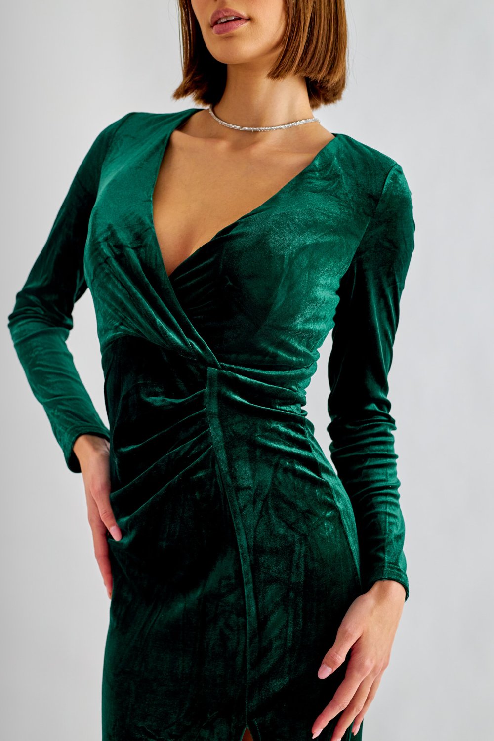 Zelené společenské šaty Olivia