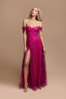 Fuchsia Glitter Dress Rachel