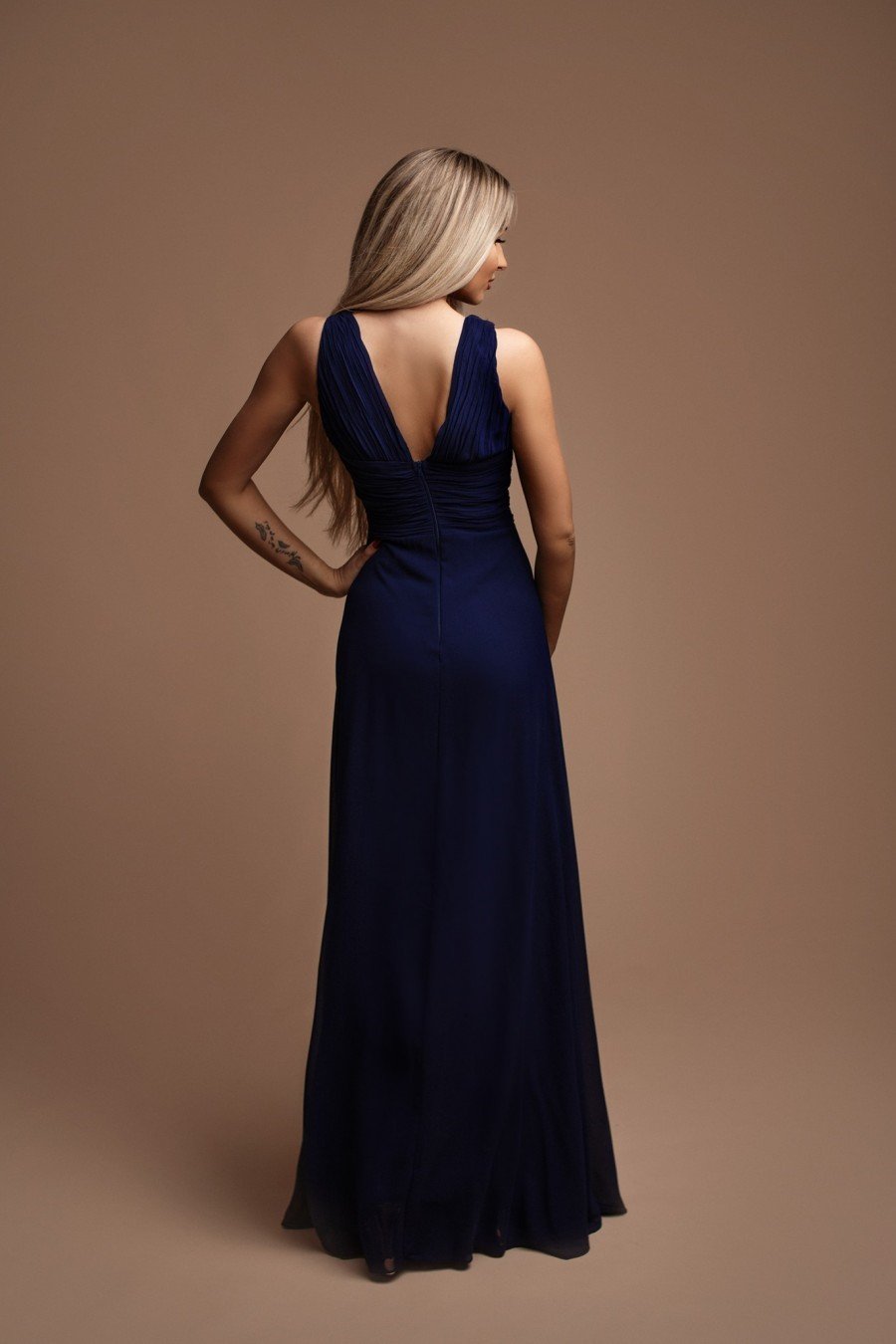 Modré společenské šaty Marion