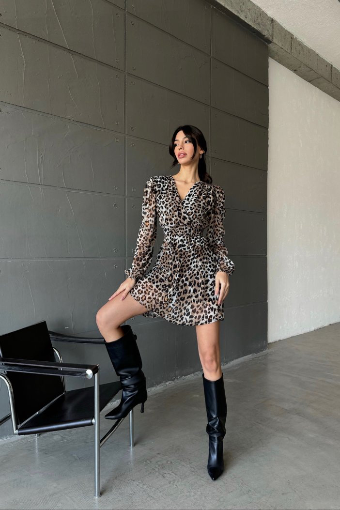 Leopardie šaty Ellise
