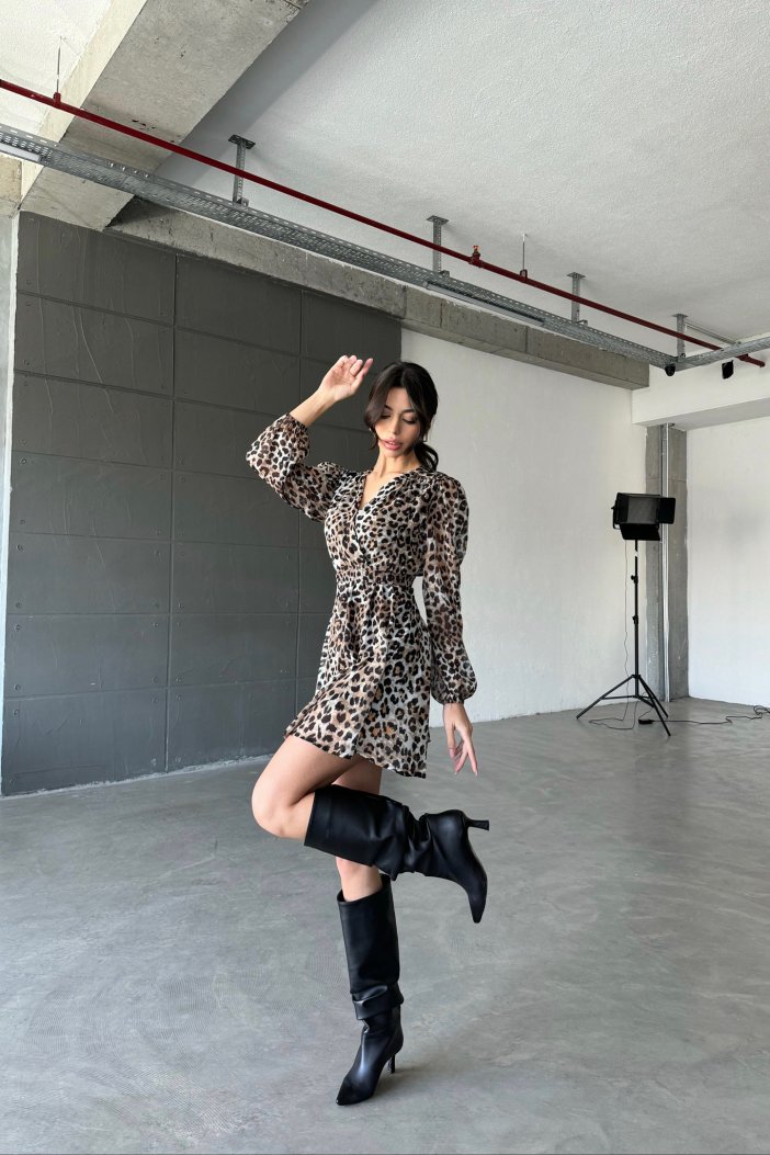 Leopardí šaty Ellise