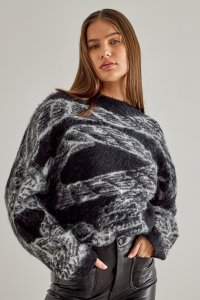 Black patterned sweater Bren